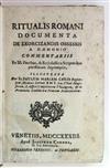 EXORCISM.  Cardi, Paolo Maria. Ritualis Romani documenta de excorcizandis obsessis a daemonio.  1733